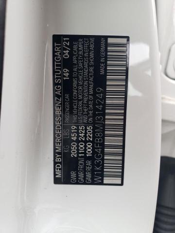 W1K3G4FB8MJ314249 Mercedes-Benz A 220 4matic