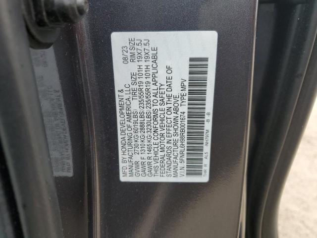5FNRL6H98RB001674 Honda Odyssey Elite