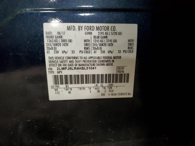 2LMPJ8LR4HBL51041 Lincoln Mkx Reserve