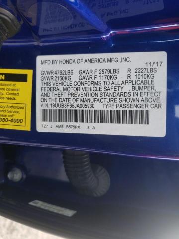 19UUB3F65JA005930 Acura Tlx Tech+a