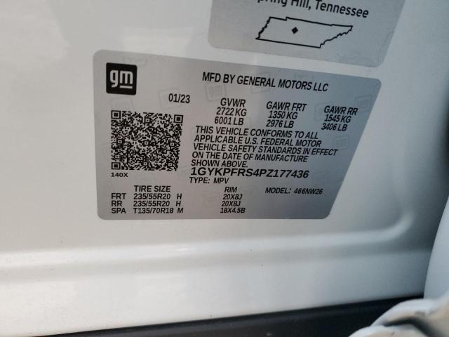 1GYKPFRS4PZ177436 Cadillac Xt6 Platinum Premium Luxury
