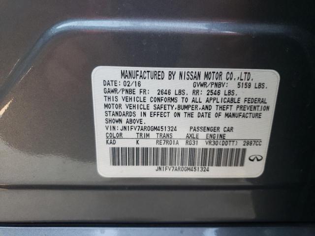 JN1FV7AR0GM451324 Infiniti Q50 Red Sport 400