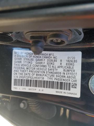 2HGFC2F62LH530738 Honda Civic Lx