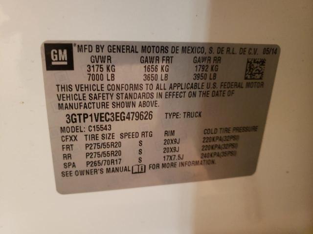 3GTP1VEC3EG479626 GMC Sierra C1500 Slt