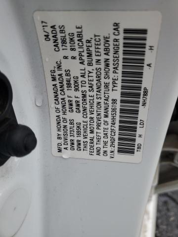 2HGFC2F74HH536198 Honda CIVIC EX