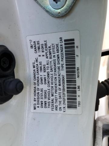 2HGFC2F59HH569647 Honda Civic Lx