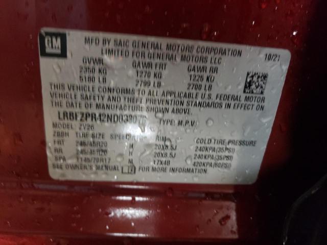 LRBFZPR42ND033076 Buick Envision Essence