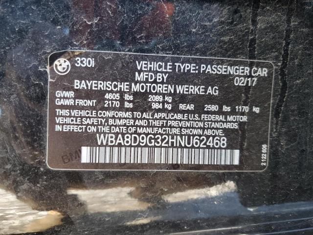 WBA8D9G32HNU62468 BMW 330 XI