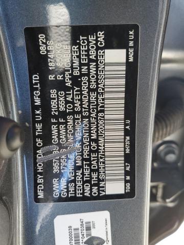 SHHFK7H44MU200678 Honda Civic Sport