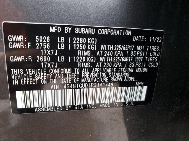4S4BTGUD1P3141749 Subaru Outback Wilderness