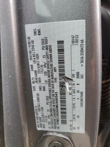 1FMCU9G6XMUA90543 Ford ESCAPE SE