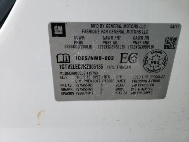 1GTV2LEC7HZ305135 GMC Sierra K1500