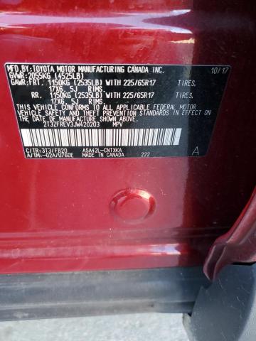 2T3ZFREV3JW420203 Toyota RAV4 LE