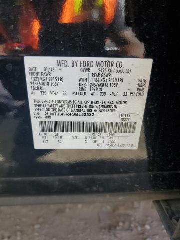 2LMTJ6KR4GBL53522 Lincoln Mkx Select