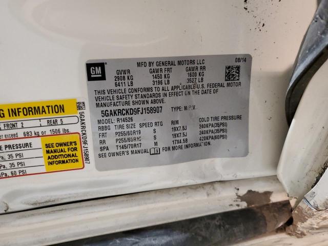 5GAKRCKD9FJ158907 Buick Enclave