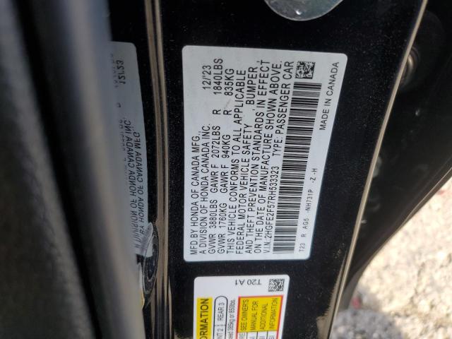2HGFE2F57RH533323 Honda Civic Sport