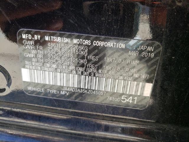 JA4AD3A35KZ045057 Mitsubishi Outlander Se