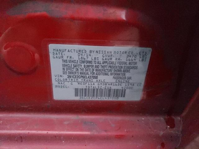 3N1CE2CP6EL437050 Nissan Versa Note S