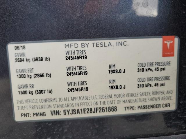 5YJSA1E28JF261868 Tesla MODEL S