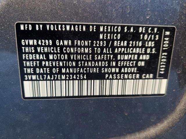 3VWLL7AJ7EM234254 Volkswagen JETTA TDI