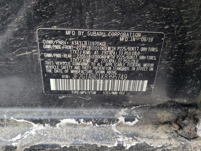 JF2GTABC1K8395749 Subaru Crosstrek