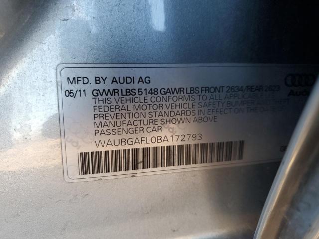 Auction sale of the 2011 Audi S4 Premium Plus , vin: WAUBGAFL0BA172793, lot number: 136931694