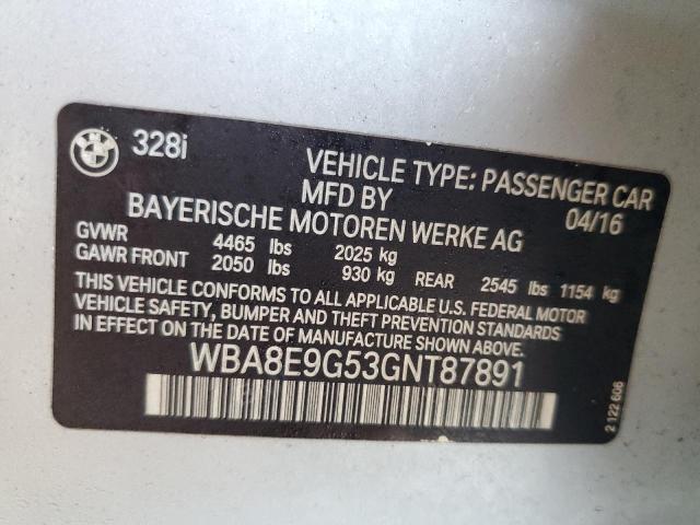 WBA8E9G53GNT87891 BMW 328 I Sulev