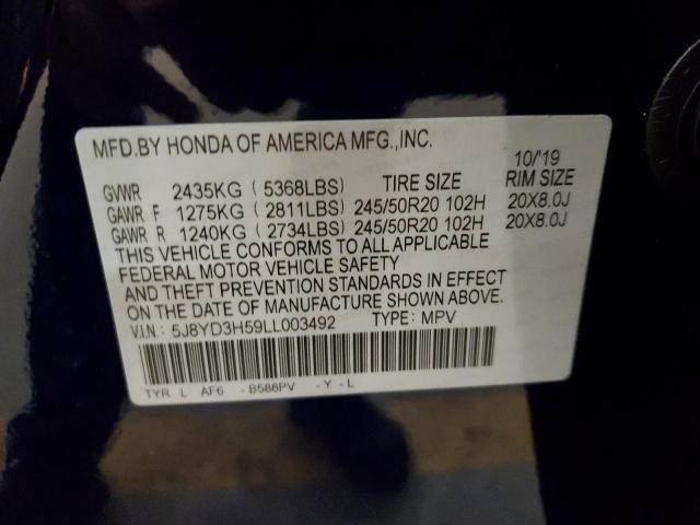 5J8YD3H59LL003492 Acura Mdx Technology