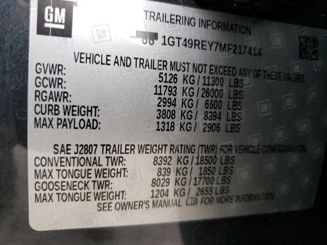1GT49REY7MF217414 GMC Sierra K2500 Denali