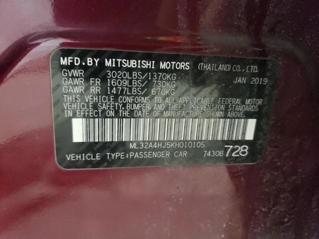 ML32A4HJ5KH010105 Mitsubishi MIRAGE SE
