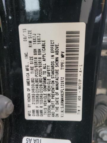 5J6RM4H92FL120972 Honda Cr-v Touring