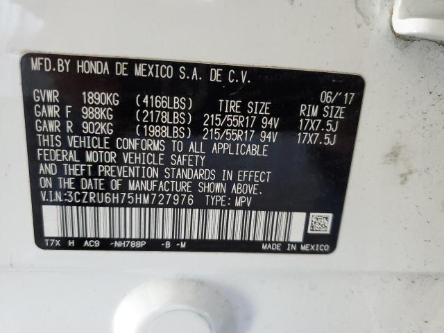 3CZRU6H75HM727976 Honda Hr-v Exl