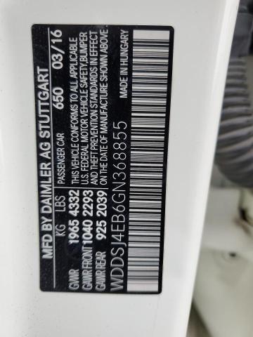 WDDSJ4EB6GN368855 Mercedes-Benz CLA 250