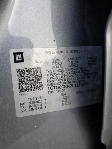 1GTG6CEN2L1111568 GMC CANYON SLE