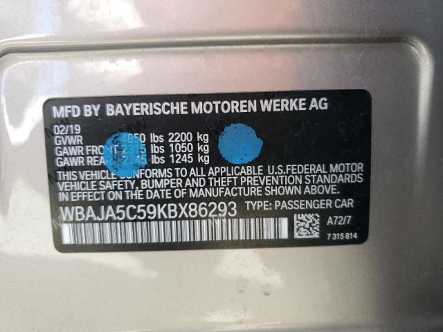 WBAJA5C59KBX86293 BMW 530 I