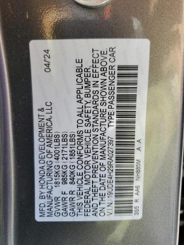 19UDE4H29RA027397 Acura l15ca