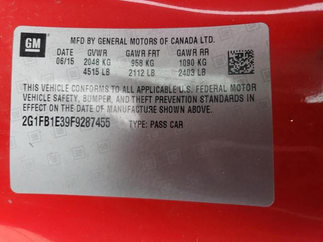 2G1FB1E39F9287455 Chevrolet lfx