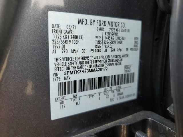 3FMTK3R73MMA28172 Ford 2021