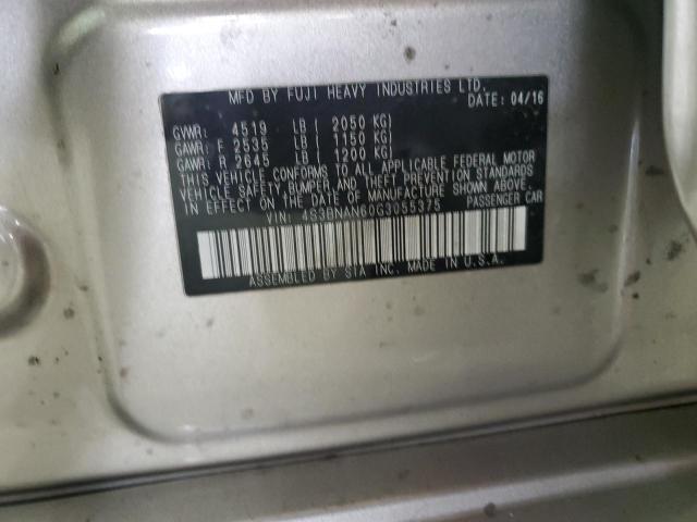 4S3BNAN60G3055375 Subaru LEGACY 2.5