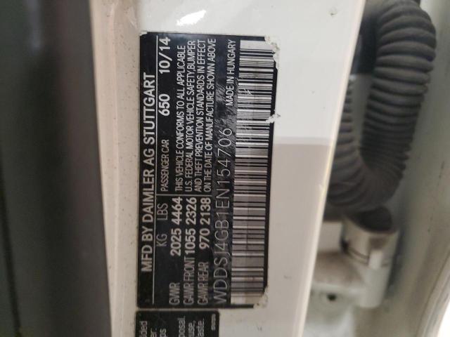 WDDSJ4GB1EN154706 Mercedes-Benz CLA-Class