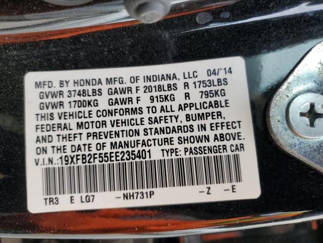 19XFB2F55EE235401 Honda Civic Lx