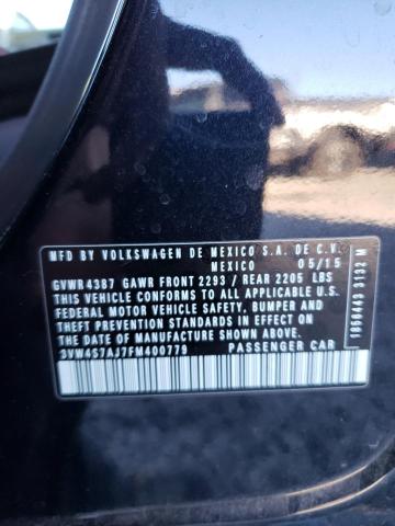 3VW4S7AJ7FM400779 Volkswagen JETTA GLI