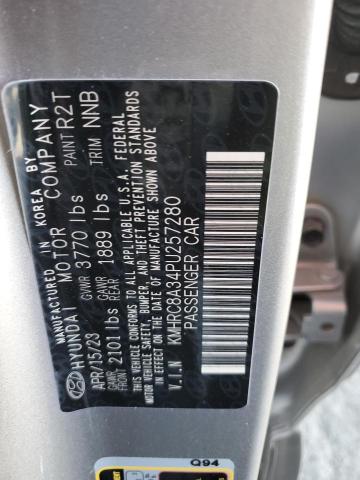 KMHRC8A34PU257280 Hyundai Venue Sel