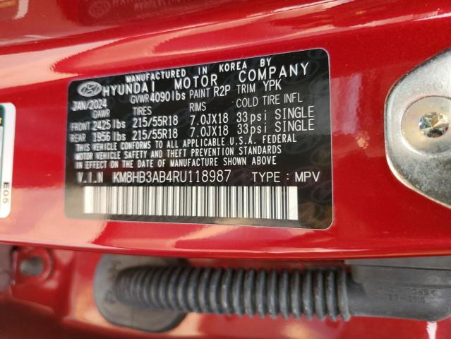 KM8HB3AB4RU118987 Hyundai mpi nu pe