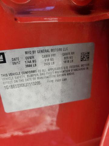 1G1BE5SMXJ7113205 Chevrolet CRUZE LT
