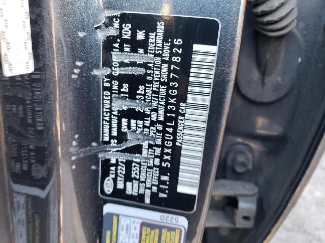 5XXGU4L13KG377826 KIA t-gdi