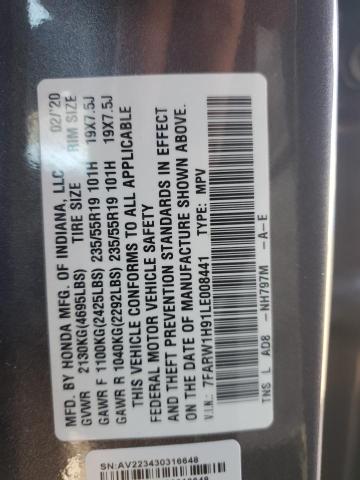 7FARW1H91LE008441 Honda l15be