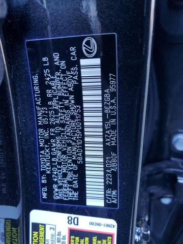 58AD11D15PU011753 Lexus a25a-fks