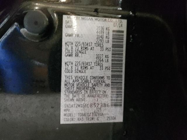 5N1AT2MT6EC857386 Nissan Rogue