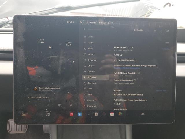 5YJ3E1EAXRF867023 Tesla MODEL 3